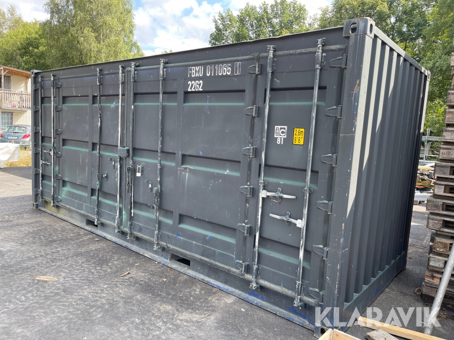 Container med öppningsbar sida 20 fot