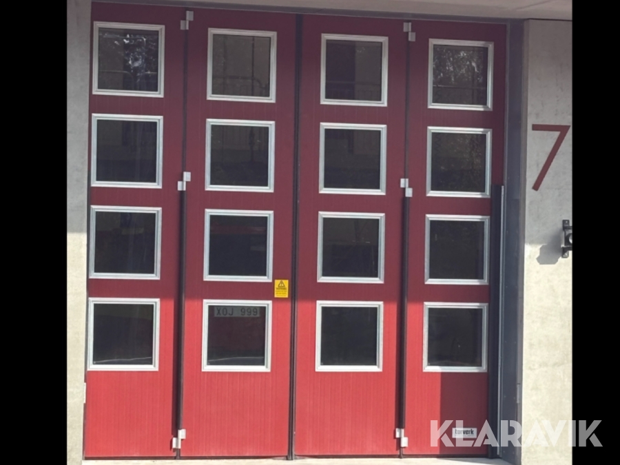 Eldriven Industriport/Verkstadsport Torverk Q-door FX 4delad vikport -komplett