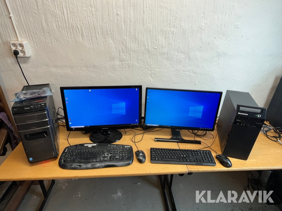 Datapaket Lenovo 2st kraftfulla kontorsPC