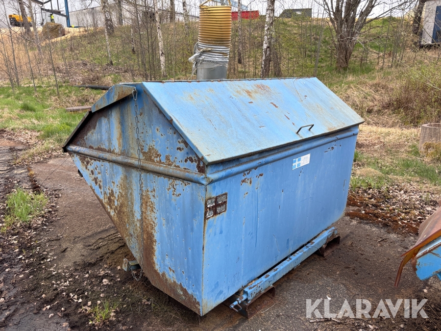 Container med Stora BM fäste Lt Container 3,5 kubik
