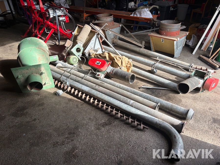 Diverse tillbehör till rörskruv Sveaverken