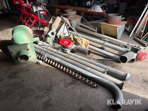 Diverse tillbehör till rörskruv Sveaverken