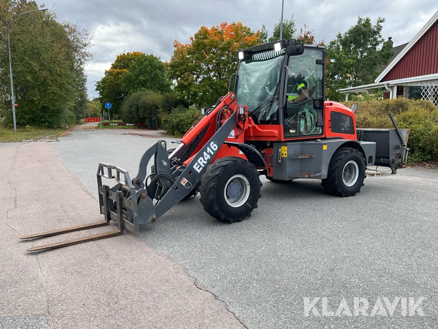 Hjullastare Everun ER416 med 5st redskap