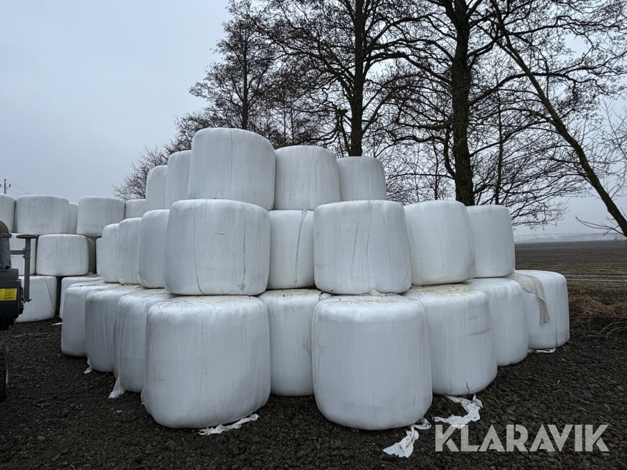 Ensilage gräsfröhalm rundbalar 57st
