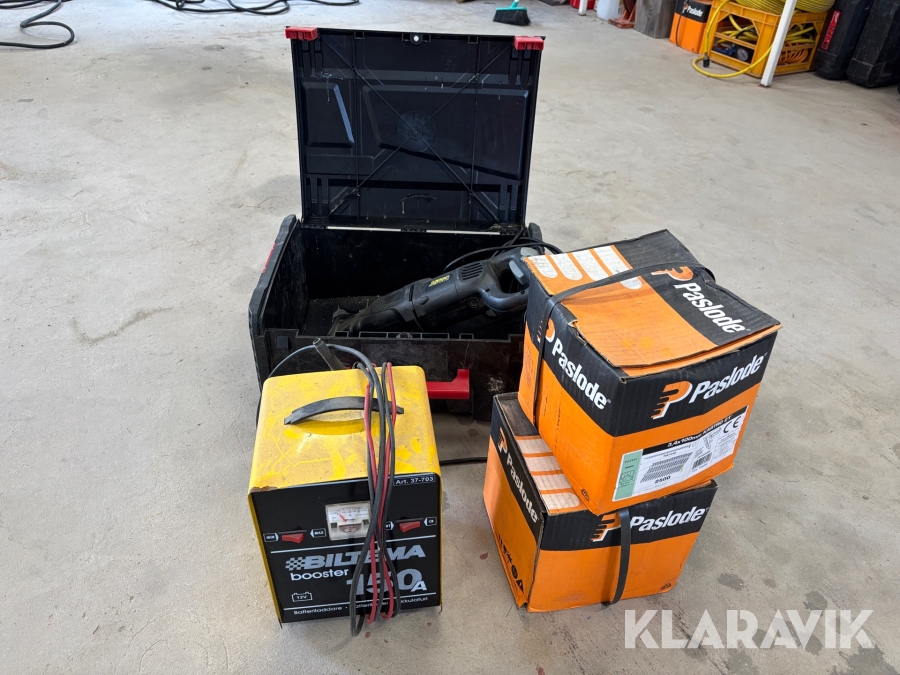Paket diverse- såg, spik och batteri
