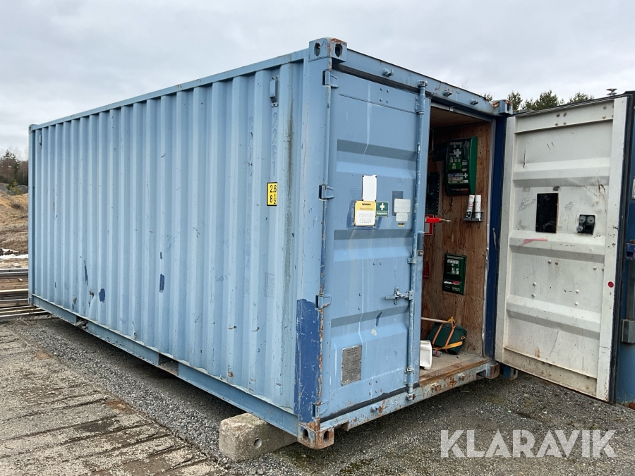 Container 20fot med innehåll