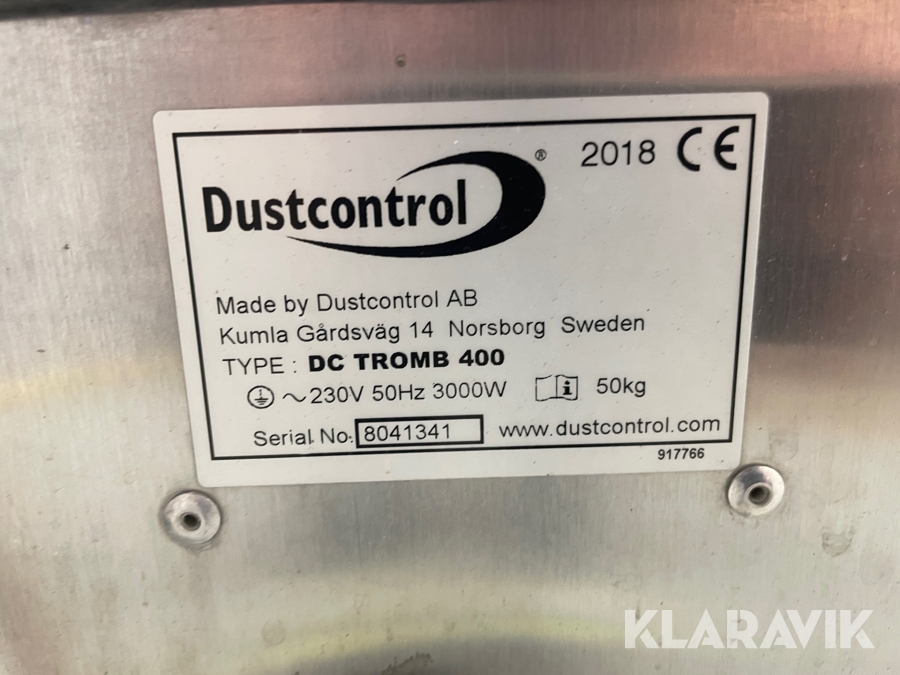 Stoftavskiljare Dustcontrol DC tromb 400