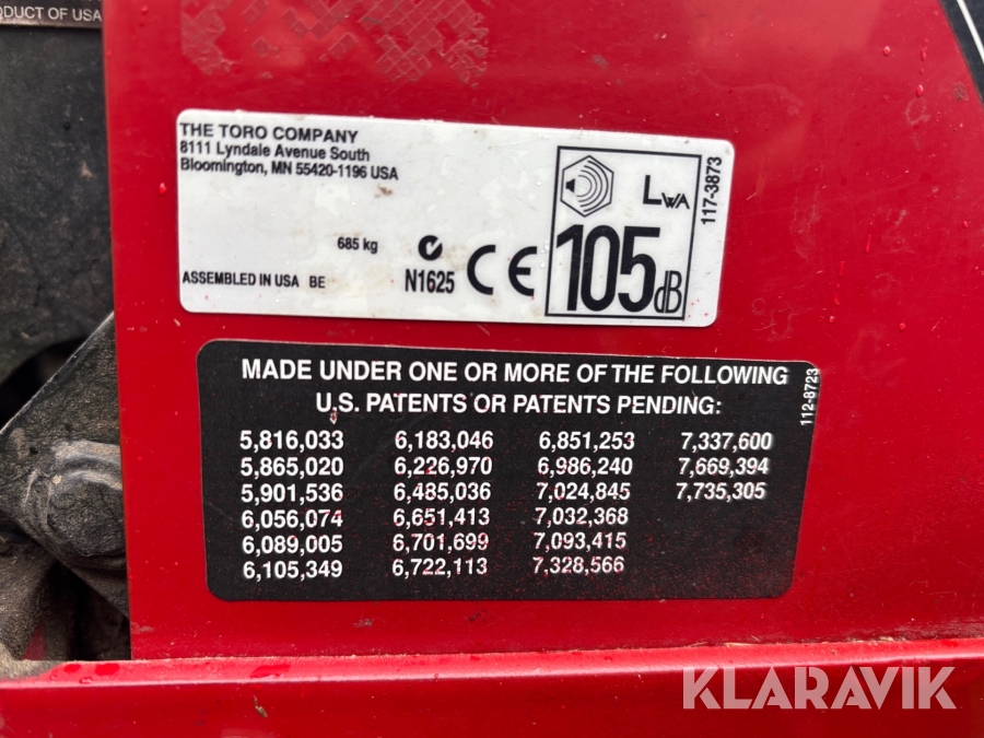 Gräsklippare Toro Z Master 593