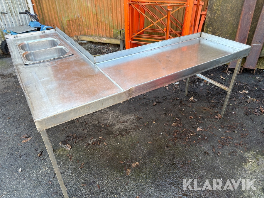 Diskbänk till restaurangkök