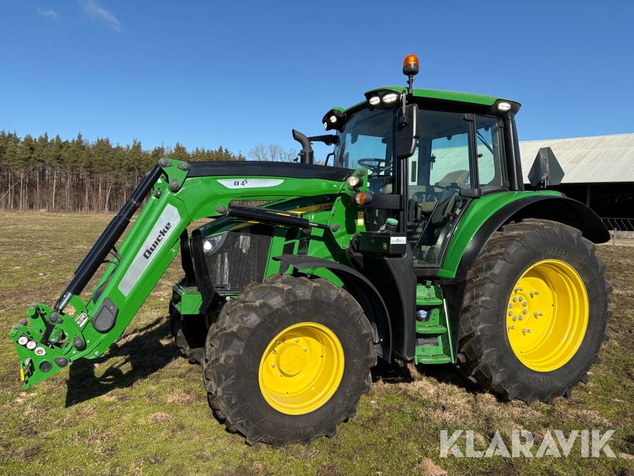 Traktor John Deere 6120M med lastare & våg