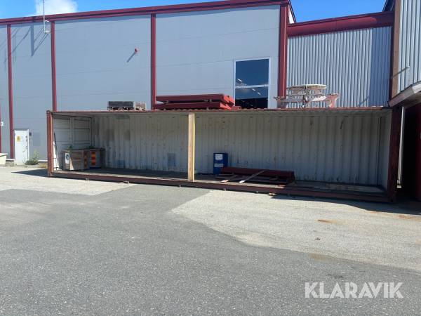 Visningscontainer 12,2x2,4m