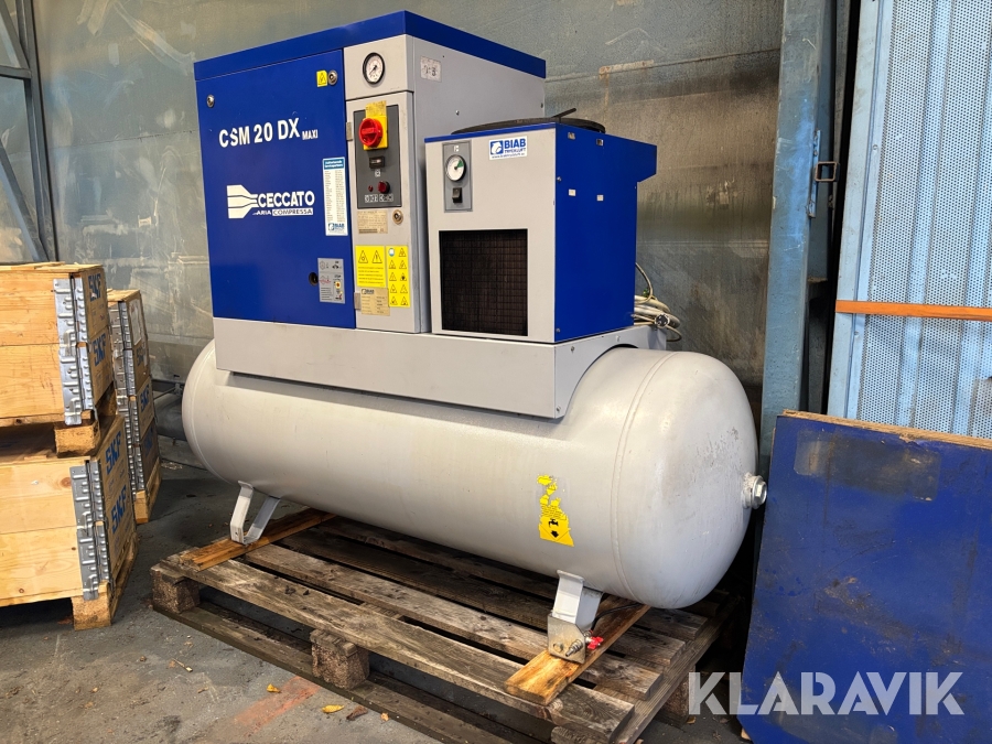 Skruvkompressor Ceccato CSM 20 DX Maxi med kyltork