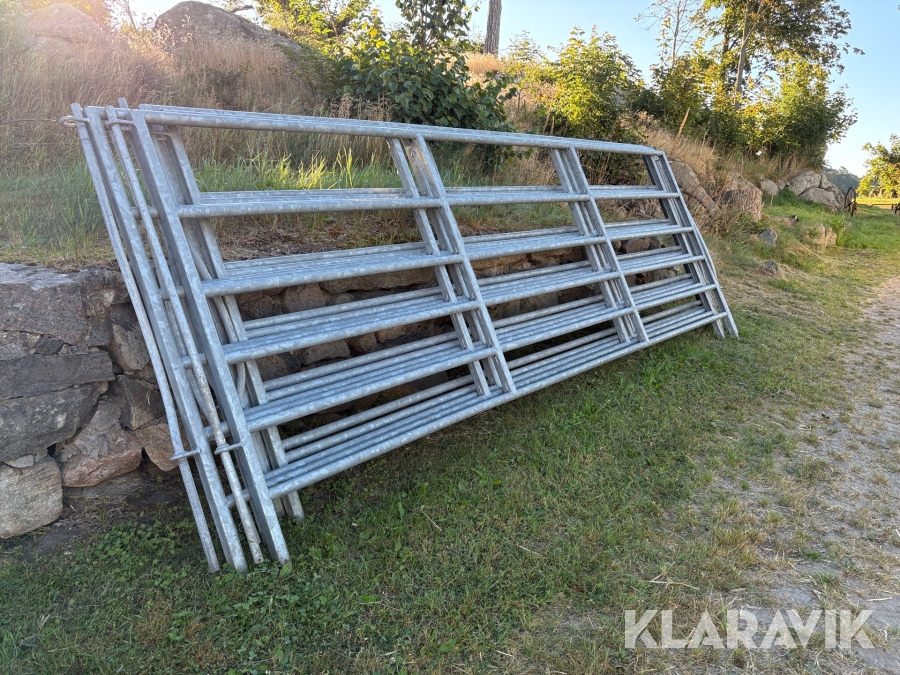 Grindar till kreatur 5 st Knarrhult 4 m 40 mm rör