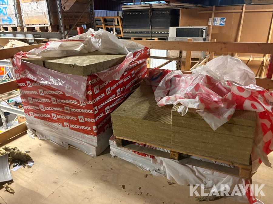 Fasadisolering Rockwool 13 + 18 skivor