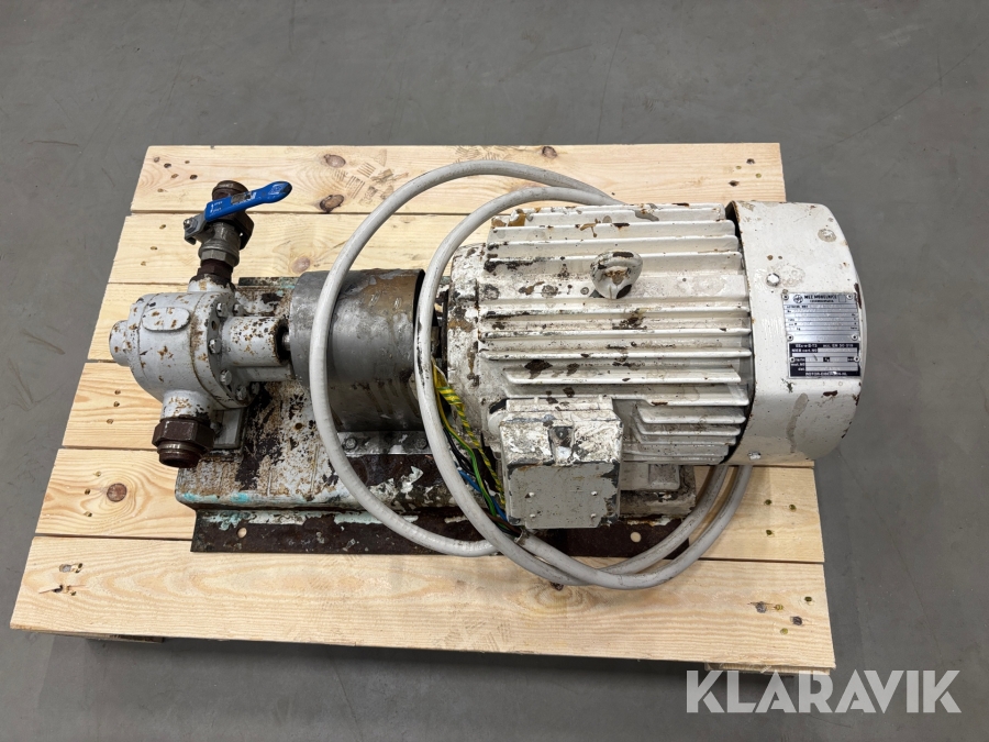 Elmotor med pump Mez Mohelnice