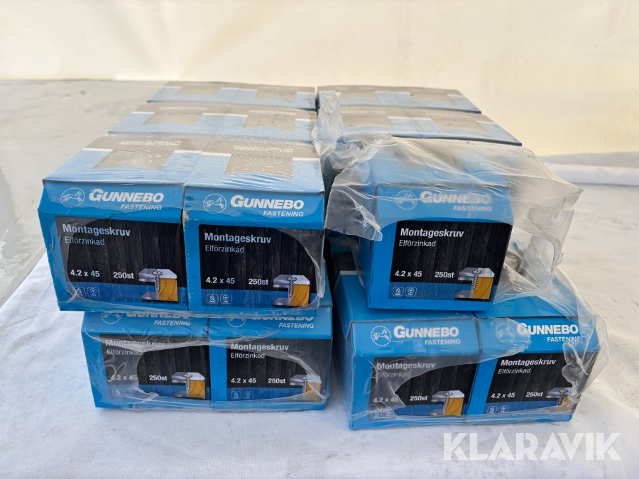 Montageskruv Gunnebo Elförzinkad 4,2x45