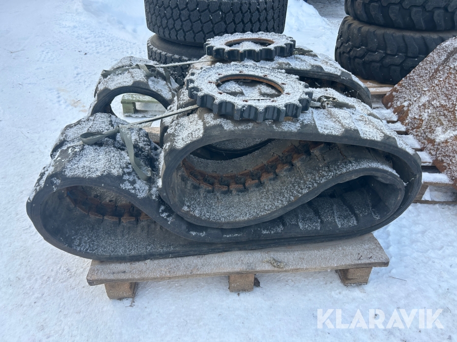 Band med drivhjul till 5 tons grävmaskin