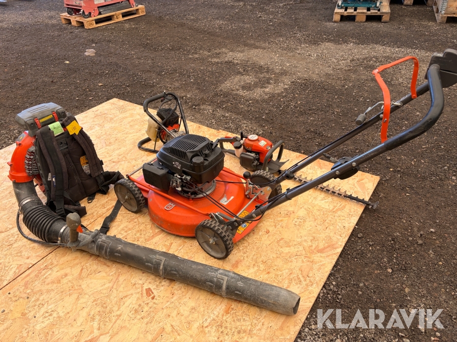 Gräsklippare, lövblås, häcksax & jordborr Husqvarna