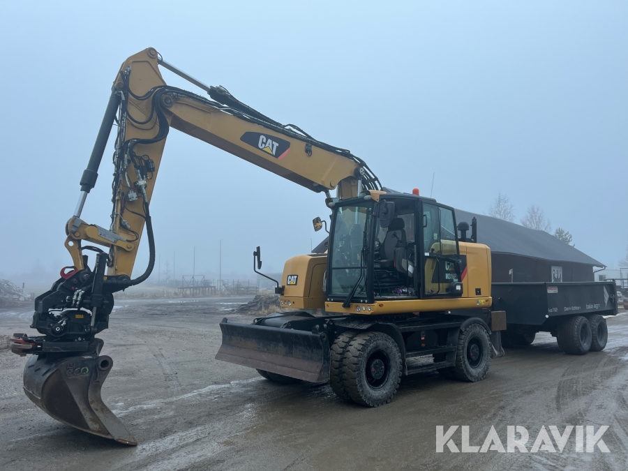 Hjulgrävare CAT M316F med tippvagn