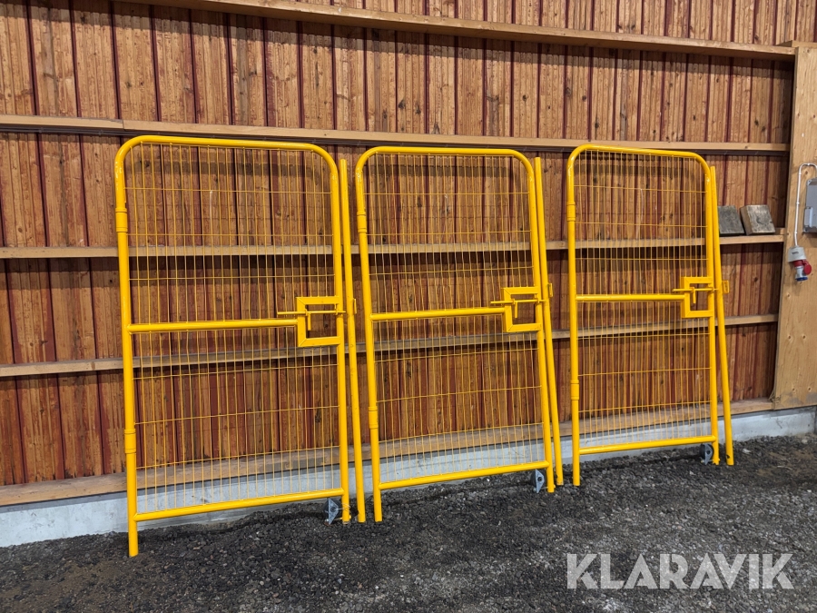 Gånggrindar till byggstängsel 3 st BG Fix