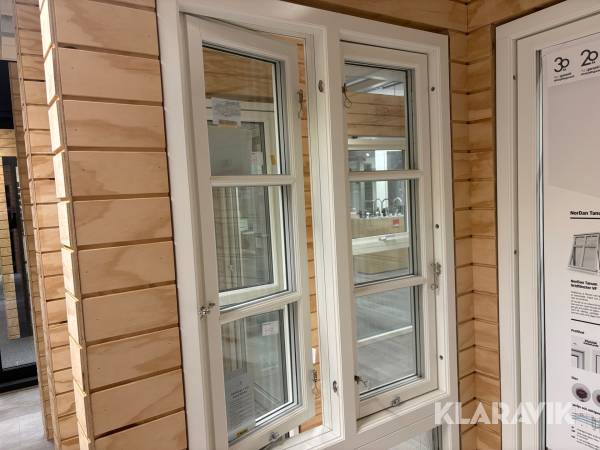 2-luftsfönster NorDan Tanum 3-glas trä