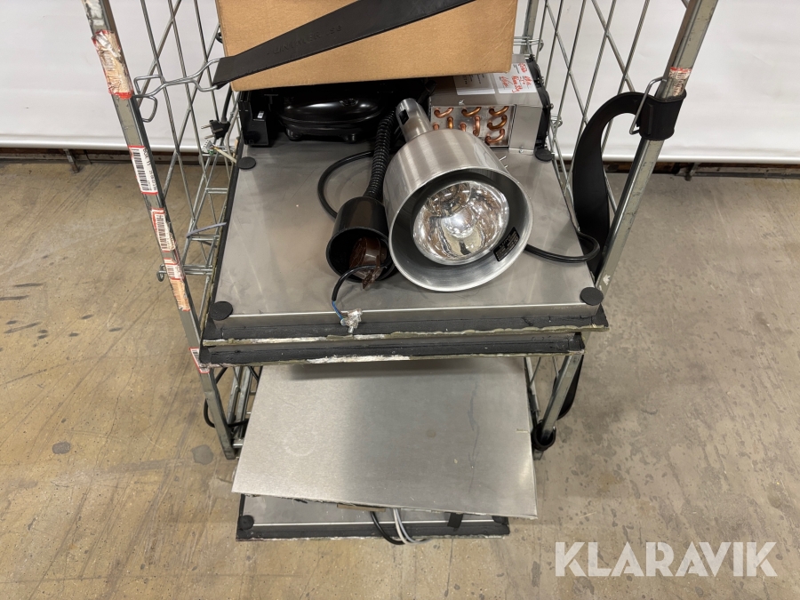 Utrustning för catering / lunch värmelampor och kylplattor
