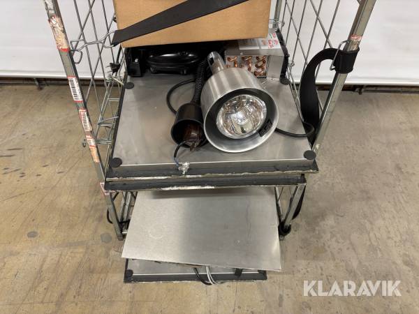 Utrustning för catering / lunch värmelampor och kylplattor