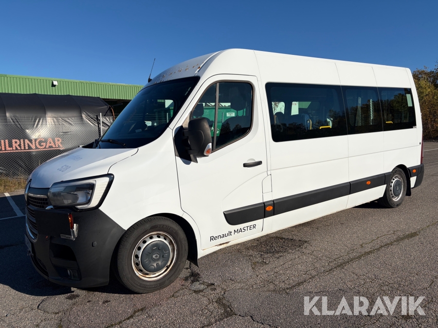 Minibuss Renault Master Chassi Cab 3.5 T 2.3 dCi Manuell 145 hk – rullstolsanpassad med lastramp och luftfjädring