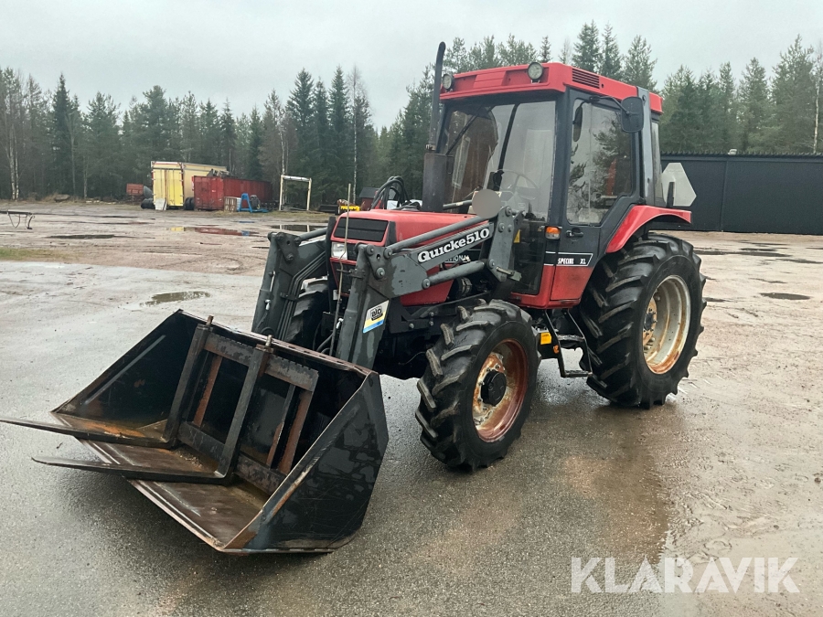 Jordbrukstraktor med frontlastare Case IH 495 XL