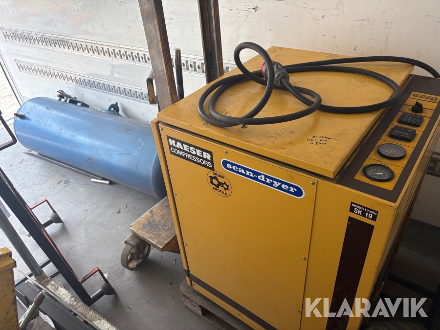 Luftkompressor Kaeser SK 19 med 325l tank