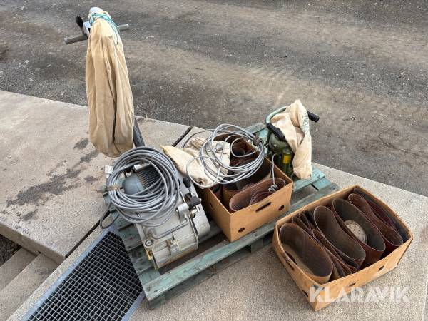 Golvslipmaskin Frank E 314 / 91 & Kantslip Randmeister RM 230