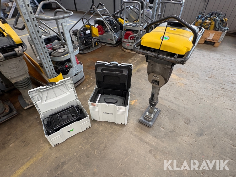 Vibrationsstamp EL Wacker Neuson AS 30e Med extra batteri och laddare