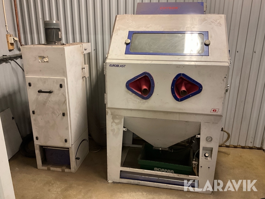 Blästerskåp & dammutsug Guyson Euroblast 6SF med C400/3 Dust Collector