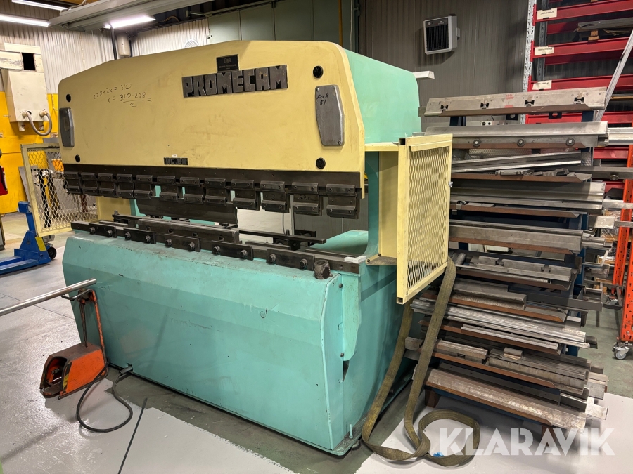 Kantpress hydraulisk Promecam RG 80, Varberg, Klaravik aukti
