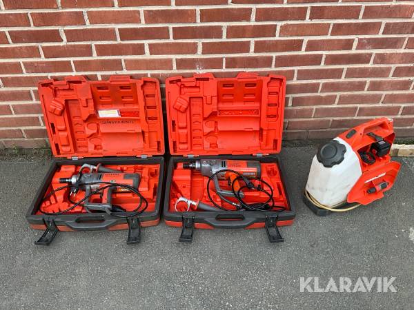 Kärnborrmaskin Husqvarna DM 230 2 st, med vattentank