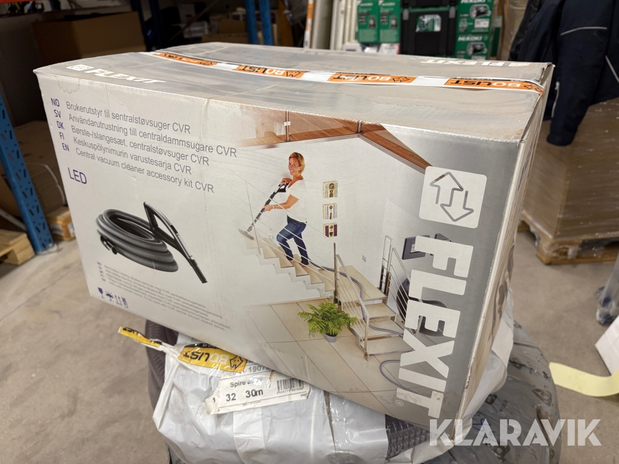 Användarutrustning till centraldammsugare CVR Flexit LED Hosekit