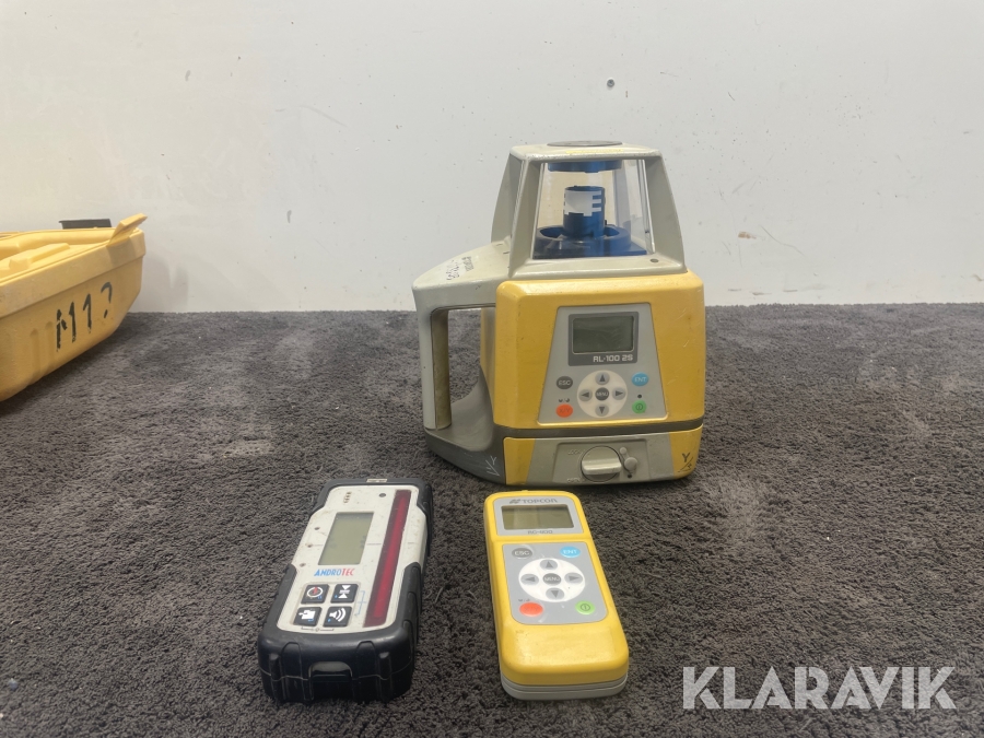 Tvåfallslaser & lasermottagare Topcon, Androtec RL-100 2S, MTR-125RF