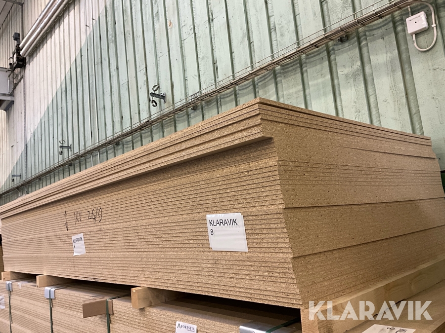 Spånskiva Forestia 43 st, 12x1200x3000 mm. ca 150 m2