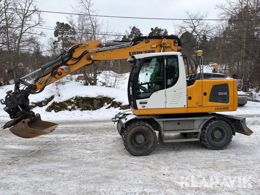 Grävmaskin Liebherr A 914 med GPS & tiltrotator