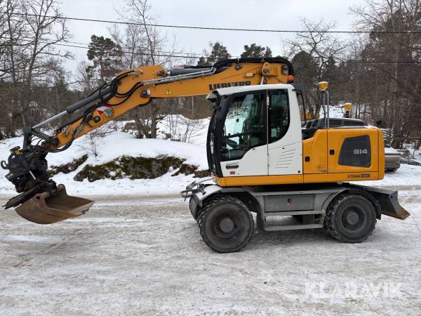 Grävmaskin Liebherr A 914 med GPS & tiltrotator