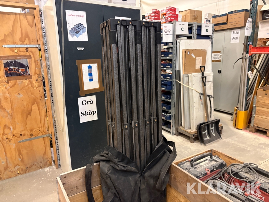 Depåtältställning utan duk Ironside