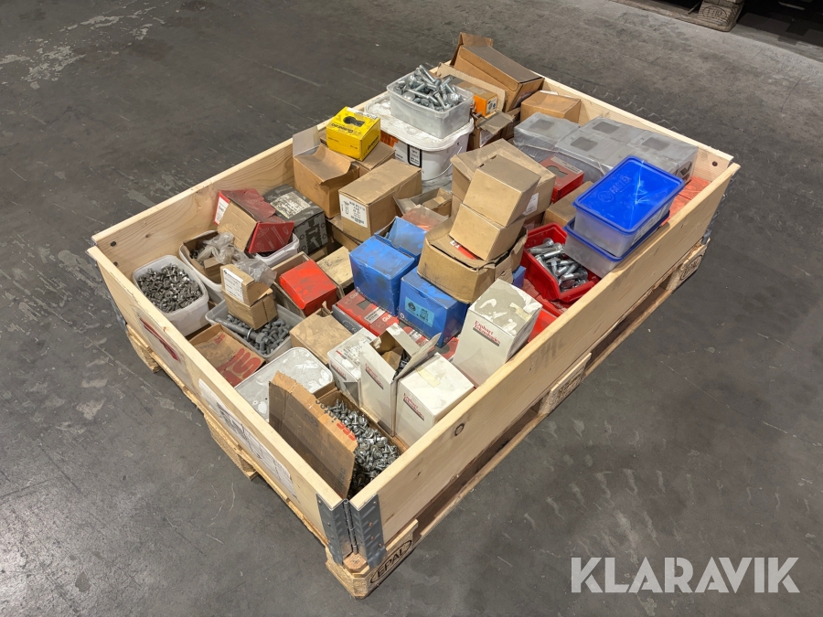 Blandat parti bult, skruv & mutter