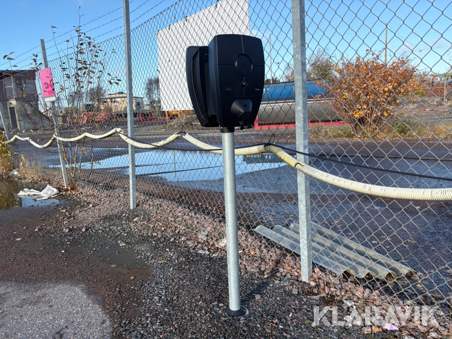 Stolpmonterade elbilsladdare Zaptec Pro MID 2 laddare