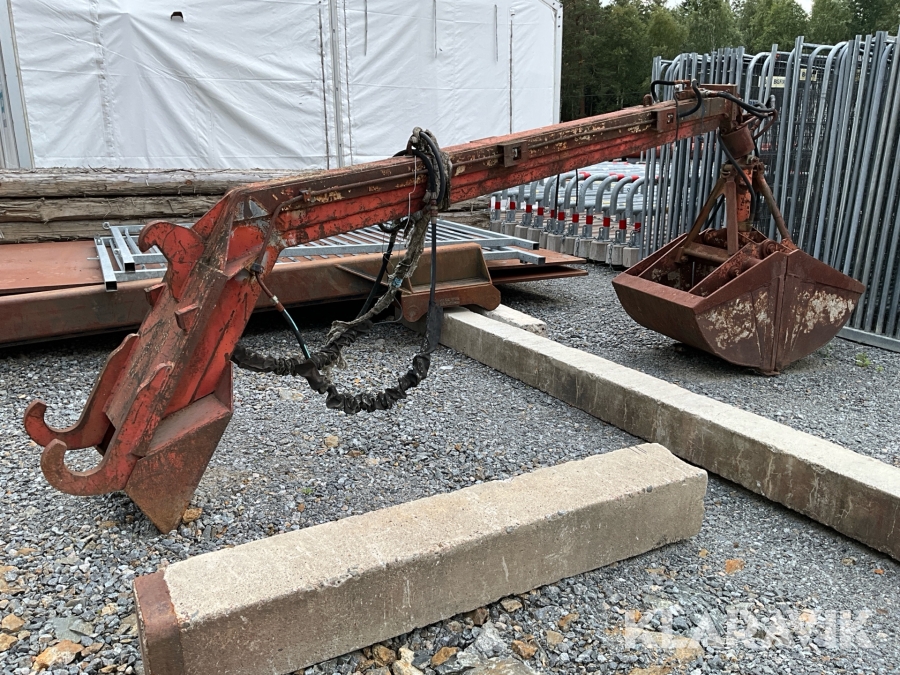 Kranarm med skopa 3meter