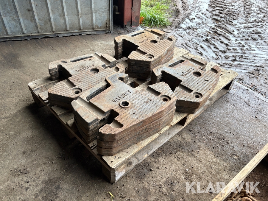 Frontvikter 10 st Valmet 37.5 kg