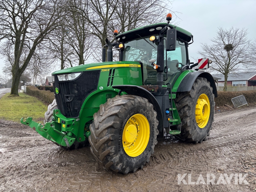 Traktor John Deere 7290 R - Med frontlyft och GPS