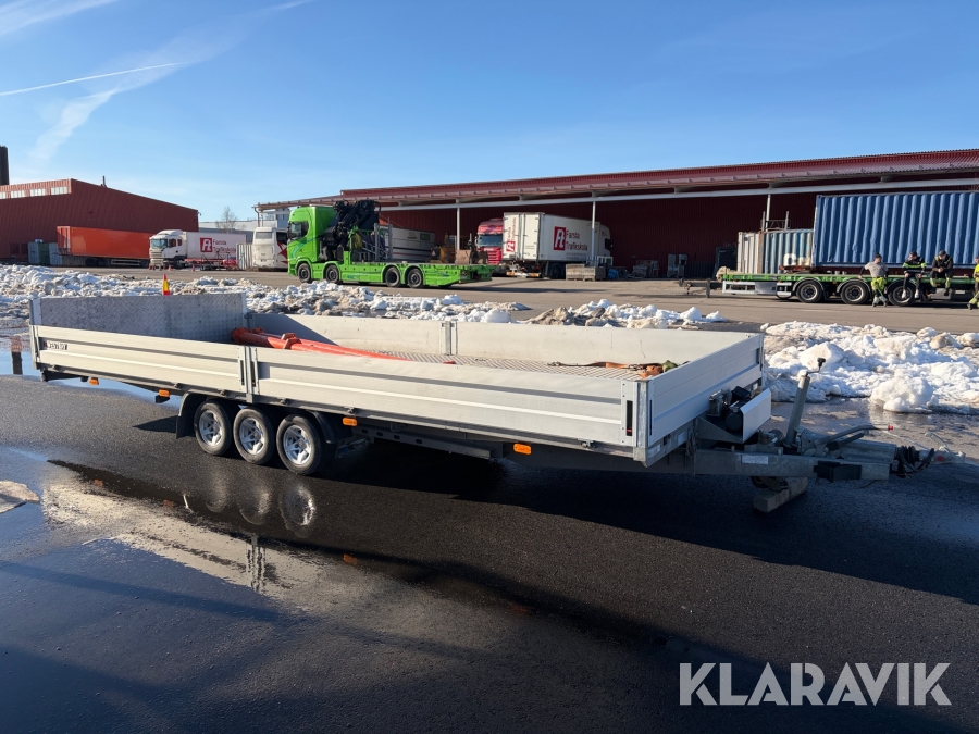 Multisläpvagn Westbay ADAM B3 tippbart