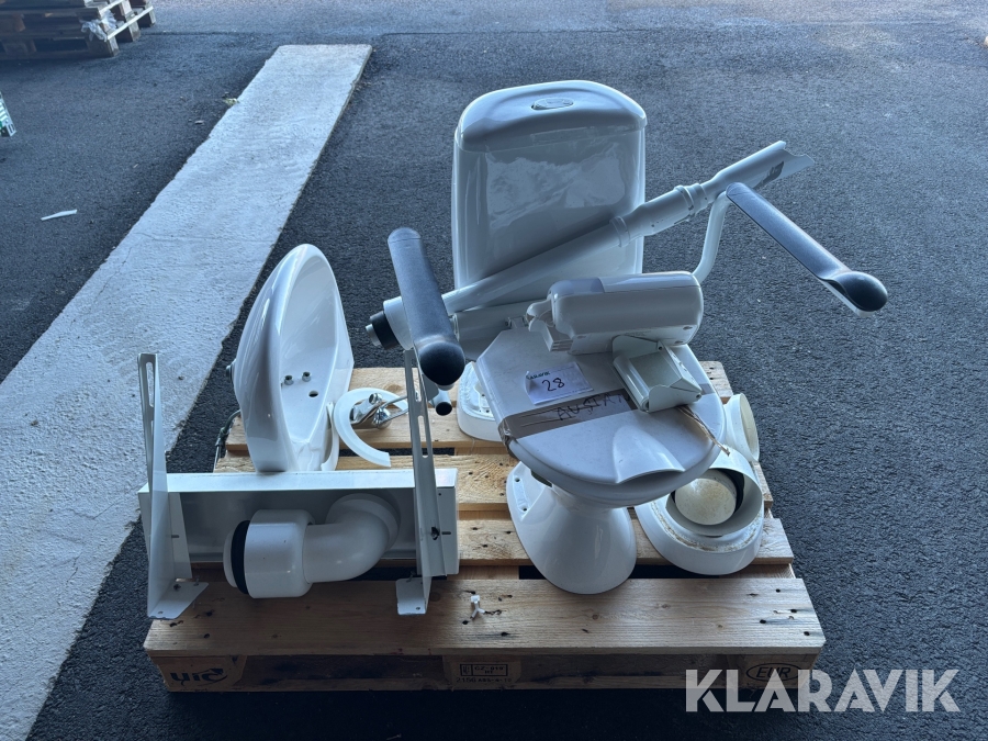 Toalett och handfat 1st pall