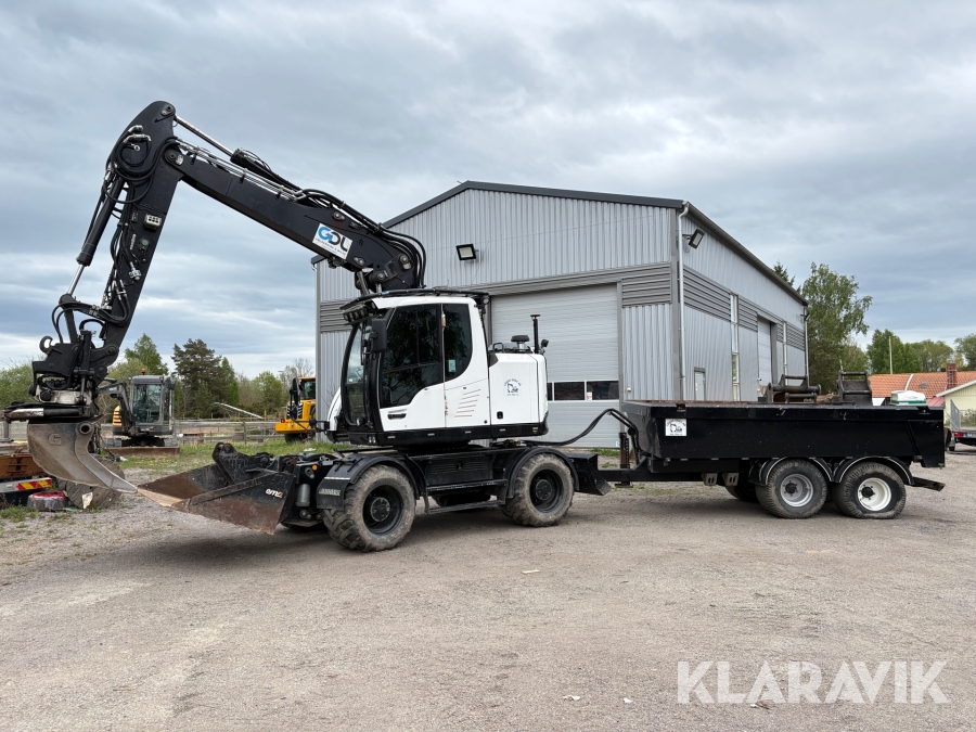 Grävmaskin Liebherr A 914 compact litronic GPS Vagn 8 redskap