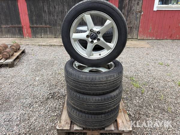 Sommardäck Goodyear 205/55R16 4st med fälg